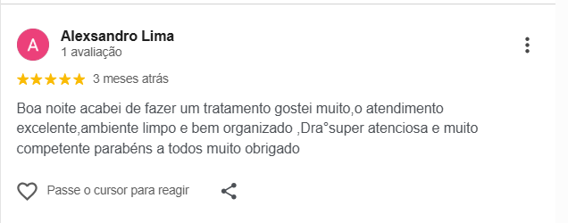 Depoimento paciente 5